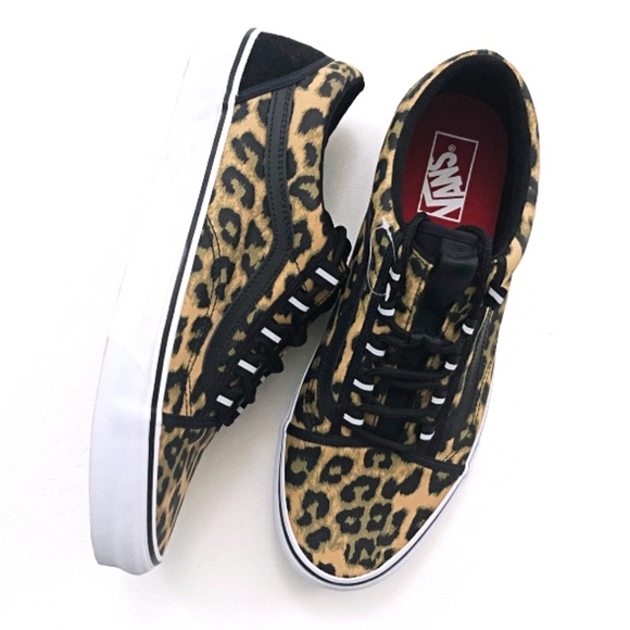 vans men's leopard shoes